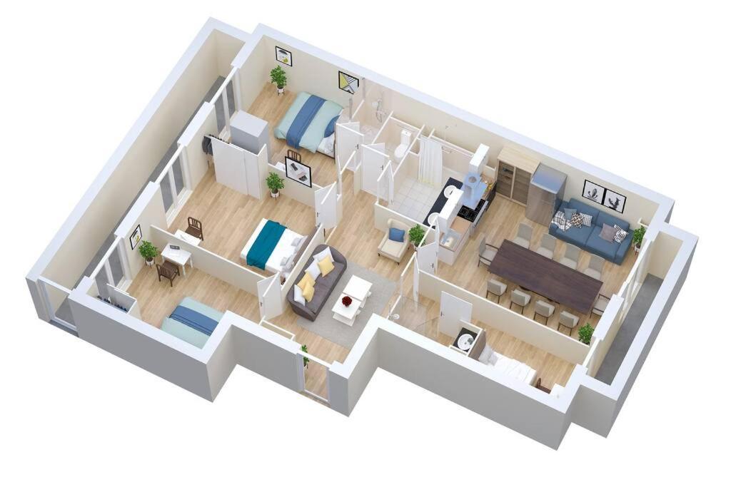 Climatise Gare Stcharles 4 Chambres Grand Balcon / Experience-Immo Marselha Exterior foto