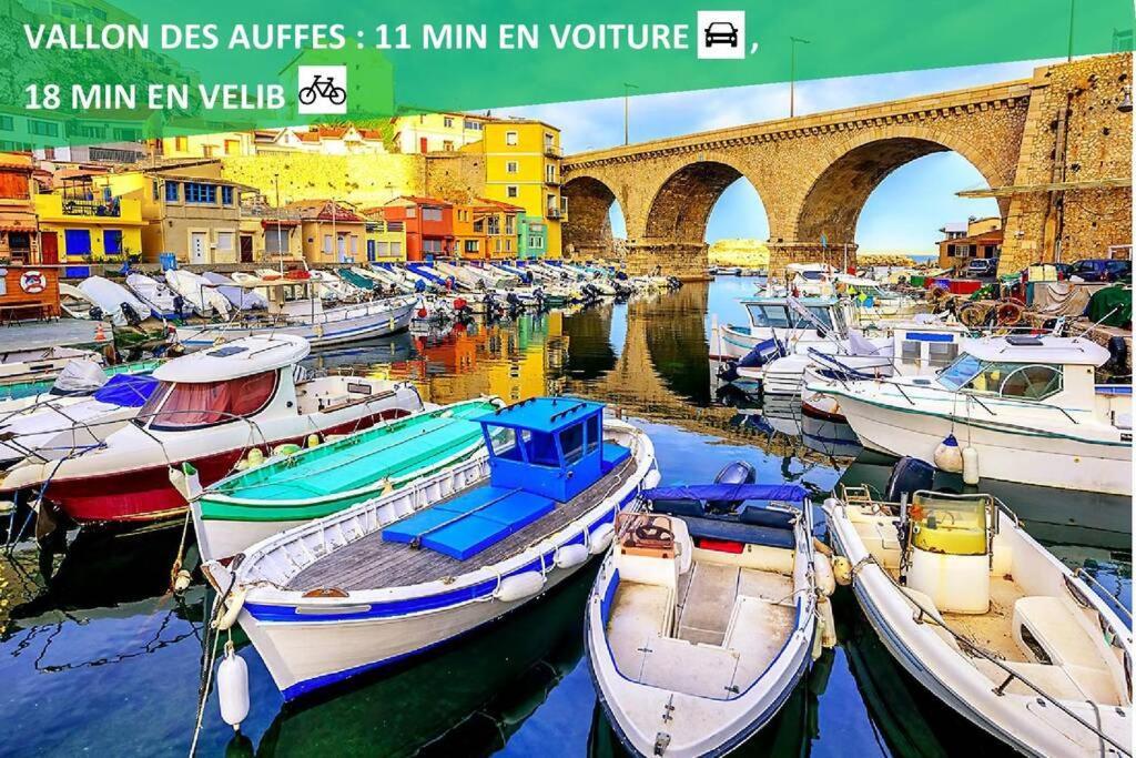 Climatise Gare Stcharles 4 Chambres Grand Balcon / Experience-Immo Marselha Exterior foto